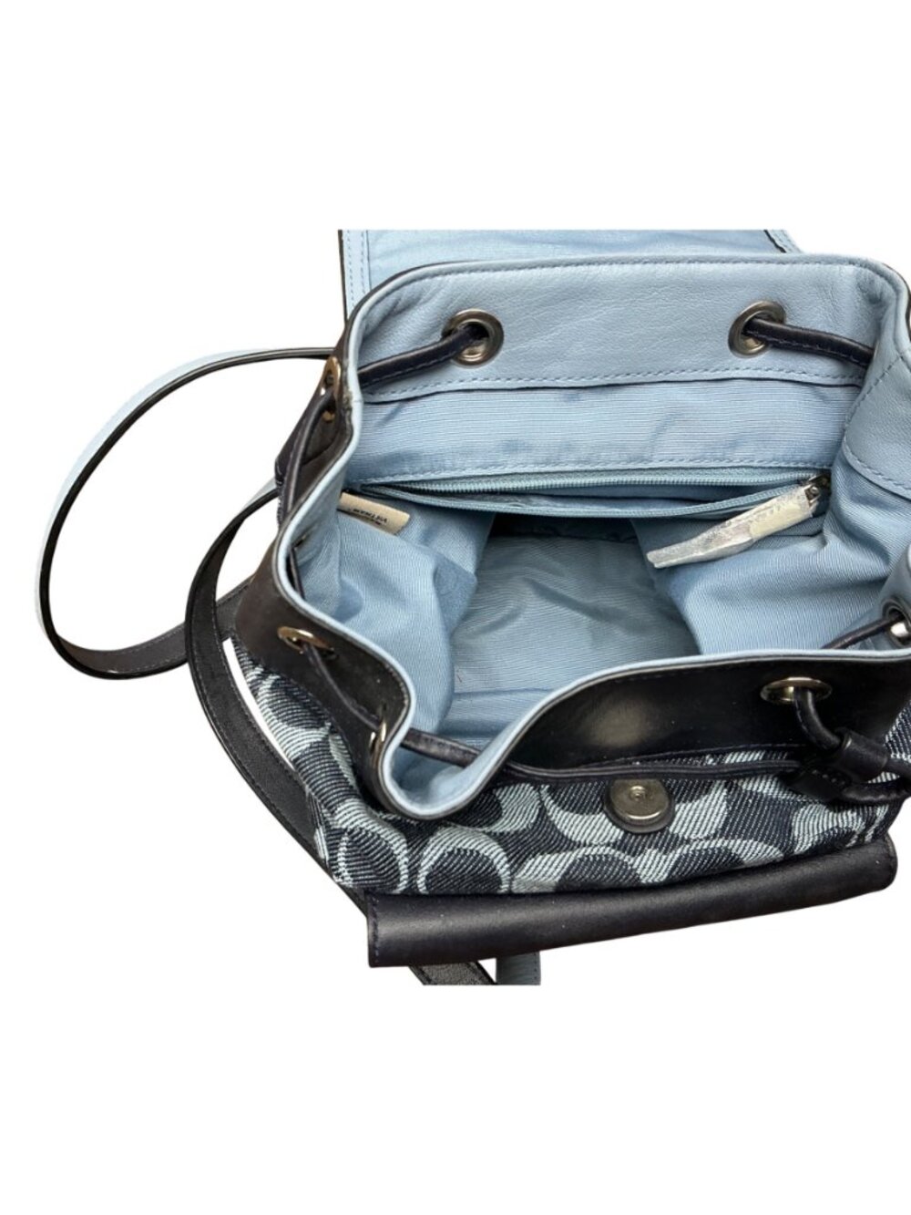 Coach Black Signature Canvas Mini Backpack Leather Tr… - Gem